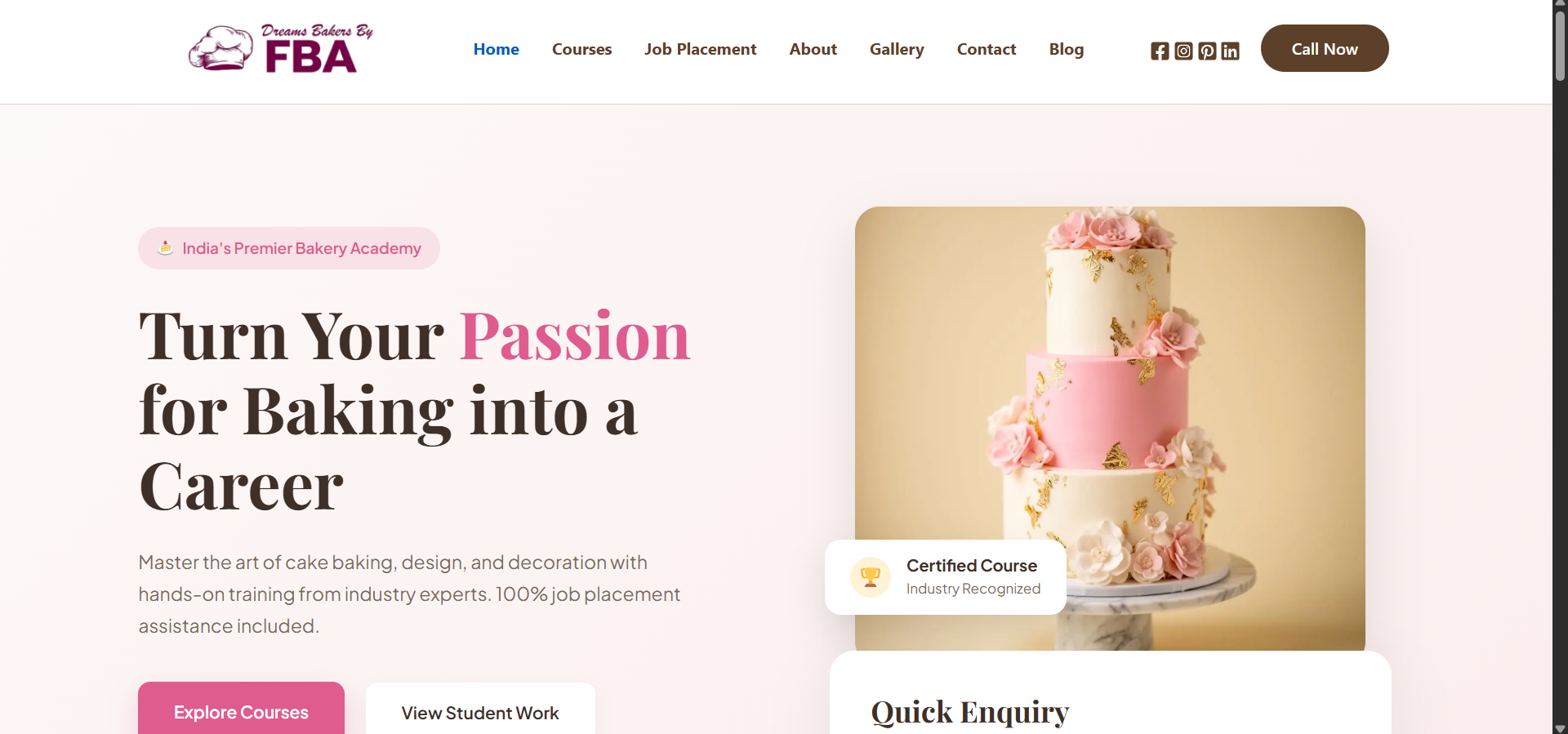 Dream Bakers Website