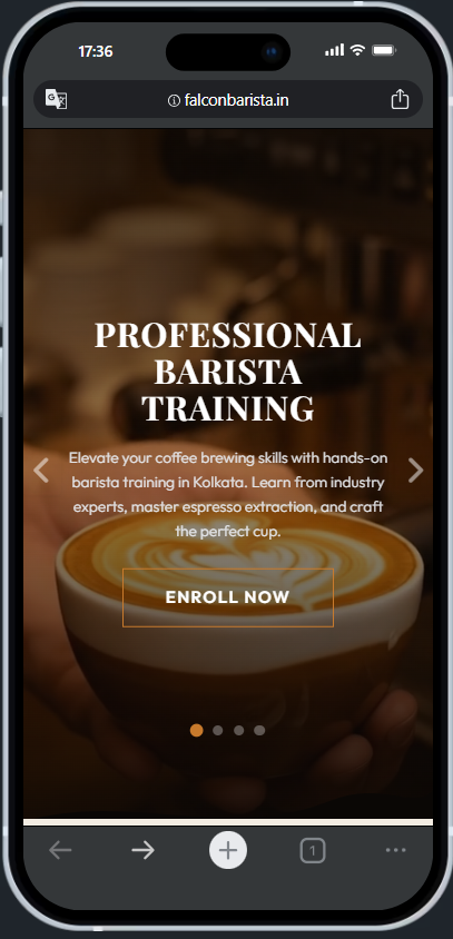Falcon Barista Mobile View